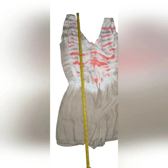 Young Fabulous and Broke Boho Festival Sleeveless Rayon Tie Dye Short Romper, S - Picture 6 of 10